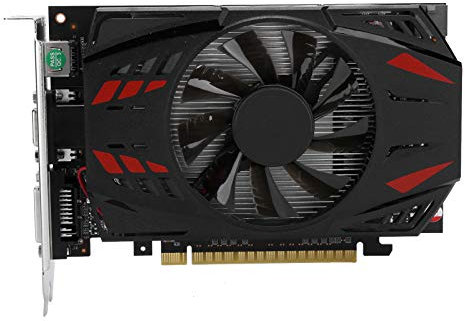 GTX1050Ti 1 GB Dual Fan DVI HDMI VGA Gaming-Grafikkarte, 128 Bit, DDR5, 780 MHz, PCI Express 3.0, Geräuscharme Grafikkarte für Desktop-PC