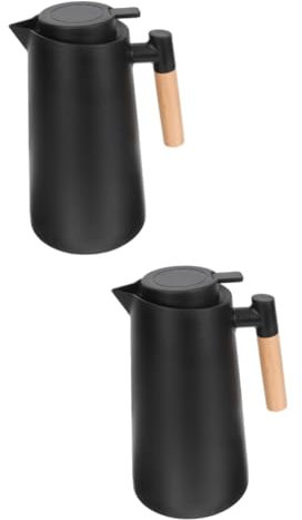 Zerodeko 2 Pz Brocca termica bottiglia d'acqua in vetro brocca di acqua termale bottiglie d'acqua in acciaio inossidabile bollitore caraffa termica in stile nordico domestico