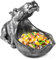 HOUSN Schale Nilpferd, Nilpferd Statue Aufbewahrung,Groß Mund Nilpferd Statue Tischdekoration Nilpferd-Figur Multifunktion Lagerung Skulptur, für Schlüssel Süssigkeit,Silber,20cm