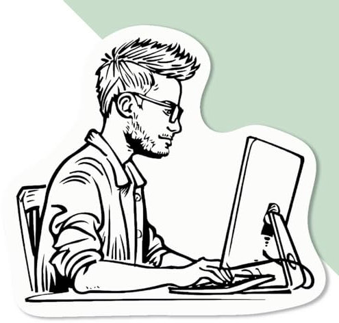 Azeeda 4 x 'Software Developer' White Premium Vinyl Decal Stickers – Waterproof, Durable & Easy to Apply - Ideal for Car Bumpers, Windows, Bins and More (DW00115648)