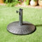 New Steel Round Shape Sorrento Rattan Effect Parasol Base Heavy Duty Umbrella Stand