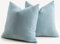 Mandioo 2er Set Kissenbezug 60x60 cm Hellblau Chenille Kissenbezüge weich Gemütlich langlebig modern Zierkissenbezug Dekokissen Kissenhülle für Sofa Wohnzimmer Schlafzimmer