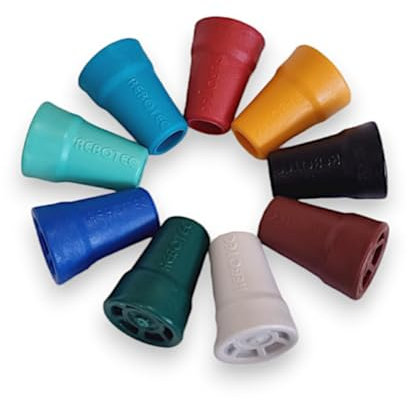 FabaCare Ersatzgummihülse, 1 Stück Gehstockgummi, Krückengummi, Ersatzgummi, Krückenkapsel, Stockpuffer, Gehstockkapsel, rutschfest, Gummipuffer, Gummifuß, Gummispitze, Krückenkapsel, Dunkelgrün 19 mm