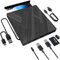 MZZYG Lettore Dvd unità Ottica Esterna Masterizzatore Dvd Espansione Computer unità Ottica Multifunzione USB Doppia Interfaccia(5 Ni 1)
