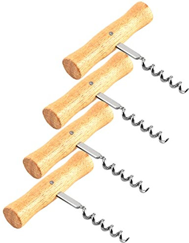 LABRIMP 4 Stück Getränkeöffner in Dosen flaschenöffner bottle opener Trinköffner Haushaltsgeräte Weinöffner Werkzeug zum Öffnen von Flaschendeckeln Gadget zum Öffnen von Flaschen hölzern