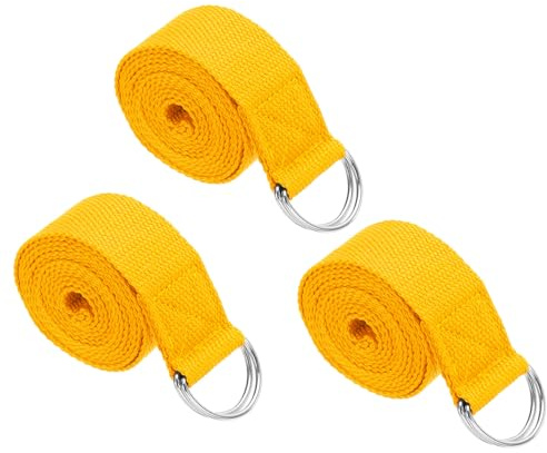 PATIKIL Yogagurt Zum Dehnen ft Stk Yoga Band | Yoga Gürtel mit Verstellbarem Metall D-Ring Verschluss Dehnbänder für Fitness Pilates