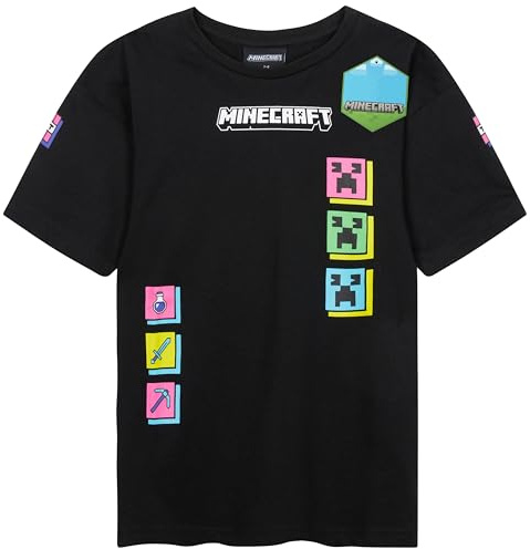 Pokemon | Minecraft | Fortnite Boys T-Shirts, Multipack Crew Neck Half-Sleeve Tee Tops, Soft Summer Boys Clothing, Gamer Gift