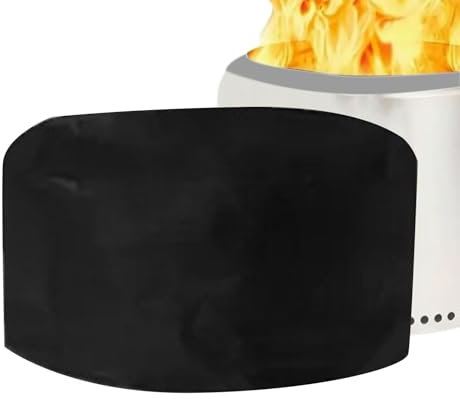 Tuxxjzm Couverture de Foyer au Propane, Couverture de Foyer Ronde - Housse de Foyer Ronde 210D Oxford imperméable | Protecteur de cheminée extérieure Coupe-Vent, Couverture de feu de de poêle Solo