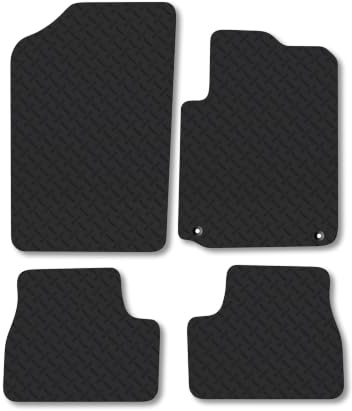 Citroen DS3 (2010-2015) 5mm Rubber Car Mats | Heavy Duty Rubber Tailored Fit Floor Mats Full Coverage Durable Waterproof Accessories Easy Clean Anti Slip Made in the UK