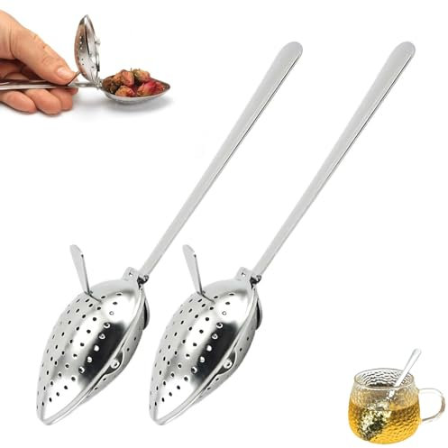 Difusor de té de acero inoxidable, Cuchara for té suelto, Difusor de té de acero inoxidable nuevo 2025, Filtros de té for té suelto, Filtros de té de acero for té suelto, Coladores de té for té suelto