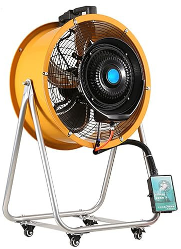 YCYRF Ventilador con Agua Pulverizada, Ventilador Nebulizador Industrial Grande con Ruedas para Uso Comercial, Garaje, Almacén, Taller, Patio(40cm/16in)