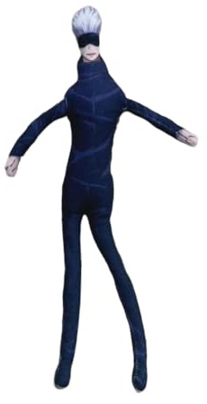 Xinchangda JJK Anime Plüschfigur Gojo Satoru 26 cm lustig und flexibel gepolsterte bewegliche Figur Gelenkdekoration Geschenk
