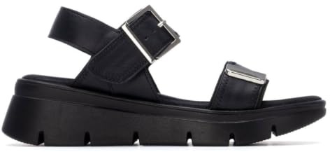 REFRESH - Sandalia Mujer Negro - Calzado Cómodo y Versátil - Moda casual - Modelo 17516102 (Talla 37)