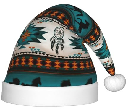 HKHLHLH Pferd singende Nikolausmütze, Weihnachtsmütze für Bühnenauftritte und Schulveranstaltungen, Geburtstagsmütze, Weihnachtsmütze