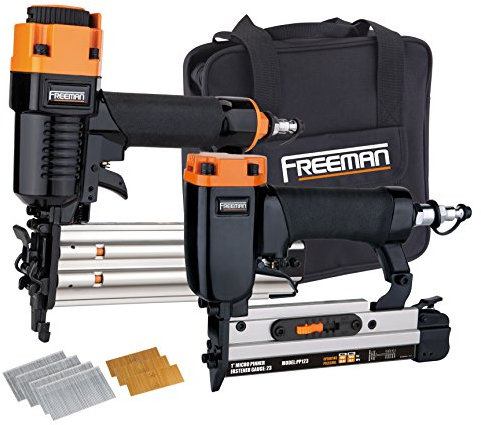 Freeman pppbrck 2 piezas Brad/Pinner Kit con clavos y lienzo bolsa de almacenamiento