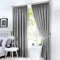 Fusion Dijon Paar Bleistift-Faltenvorhänge, Polyester, Silber, 229 x 229cm