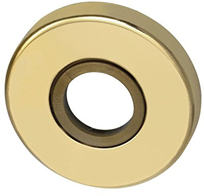 Drückerrosette 50 mm, Ansatz 18 mm, Messing poliert, verdeckt