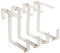 SIDCO Blumenkastenhalter 4 x Balkonkastenhalter Blumenkastenhalterung weiß