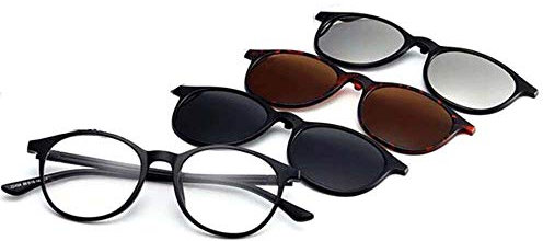 GEMSeven 1 Stück Lesebrille + 3-pack Magnetische Clips Polarisierte Sonnenbrille Frauen Männer Presbyopic Optische Brillen Mehrzweck