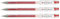 Pilot Gelschreiber G TEC C4 3er Set Rot