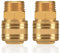 2 Stück Druckluft Kupplung Innenstecker 1/2 AG 1/2 AG Messing Kupplung