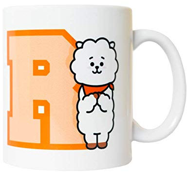 Erik Tasse BT21 RJ - Kaffeebecher Tasse Kaffee und Tee Offizielles BT21 Merchandising - Größe : 9,5 cm x 8 cm - Fassungsvermögen : 350 ml - Offizielle Lizenz - BT21 Fanartikel
