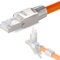 hb-digital 1x Conector RJ45 CAT 7 sin Herramientas Para Cable de Red Ethernet LSA compatible con CAT 6a CAT 6 CAT 5e 10 Gbps 600 MHz para Cable de Instalación LAN DSL Carcasa Metálica