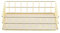 VIFERR Aufbewahrungskorb, Drahtgeflecht Korb Goldener Eisen Aufbewahrungskorb Grid Drahtkorb Make Up Organizer für Zuhause Badezimmer Büro (L)