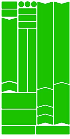 PR-FOLIA Lackschutzfolie - 29-teiliges Rahmenschutz-Set für jedes Fahrrad (z.B. E-Bikes, BMX, Mountainbikes, Trekkingrad, sowie jedes Alltagsrad) - Steinschlagschutz & Kratzschutz