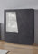 möbelando Vitrine Vitrinenschrank Standvitrine Highboard Standschrank Viterbo I Schiefer Nachbildung