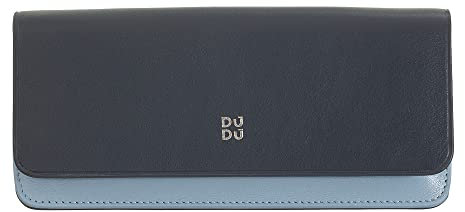 DUDU Custodia Porta Occhiali da Vista e Occhiali da Sole in Vera Pelle Morbida con Chiusura Magnetica, Astuccio Portaocchiali Colorato Navy
