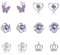 GUROTD 6 Pairs Sterling Silver Stud Earrings - Tiny Flower Heart Butterfly Designs, Hypoallergenic, Cubic Zirconia Diamond Cartilage Earrings Set