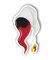AMA SHOP Adesivo Sagomato Cornetto portafortuna souvenir Napoli|Sticker per Casco,Bici; Moto, Camper,Barca | autoTuning |