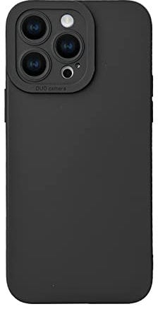LOOKSEVEN for iPhone 14 Pro Max Case, Black Silicone TPU Rubber Back Cover Case Compatible for iPhone 14 Pro Max (6.7 inch)