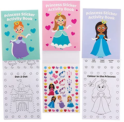 Baker Ross FX616 Altes Egypten-Sticker-Aktivitätsbücher - 8er-Packung, Sticker-Bücher-Partytütenfüller für Kinder