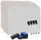 Hisredsun 4 Stück Small Dry Erase White Board, 21 x 29,7 cm Doppelseitiges Mini Whiteboard mit 4 Stiften und 4 Radiergummis, Langlebige tragbare Whiteboards für Klassenzimmer, Zuhause und Büro