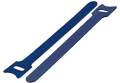 100 fascette stringicavo, fascette riutilizzabili, fascette stringicavo regolabili (150 mm – blu)