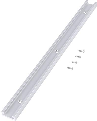 T-Schiene, 400 Mm Aluminiumlegierung, T-Nut-Schiene, Doppelschienen-Schiene, Holzbearbeitung Und Klemmen, T-Schienen-Gehrungsschiene Mit Selbstschneidenden Schrauben Für Die Holzbearbeitung