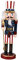 Theaque Figurines patriotiques casse-noisette en bois Uncle Casse-noisette Drapeau USA Soldat Statue 4 juillet Ornements de table pour décoration de jour de l'indépendance