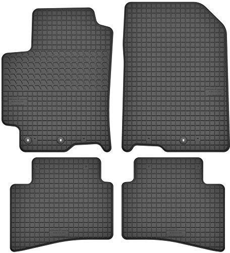 Maßgefertigte Auto Gummimatten, kompatibel mit KIA Stonic von 2017 bis Jetzt - 4 teilige Gummifußmatten Set, Geruchlos & Abriebfest, Hochwertige Fußmatte Auto Accessoires