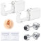 AVYRING Ohr-Piercing-Pistole Kit, selbst Einweg-Ohr-Piercing-Kit 316L chirurgischen Edelstahl mit runden kubischen Zirkoniumdioxid, zu Hause selbst Ohr Piercer Kit Werkzeug mit 4mm schwarz Stud