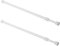 Yardenfun 2St Gardinenstange Duschvorhangstange Garderobenorganisator Kleiderstange für den Kleiderschrank Spannvorhangstange Garderobenstange Spannstange flexibel Spurstange Metall Eisen