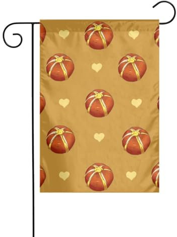 Bandiera da giardino Pane imburrato Bandiere decorative principalmente per terrazze, giardini, vasi di fiori, terrazza, balcone. 30,5 x 45,7 cm
