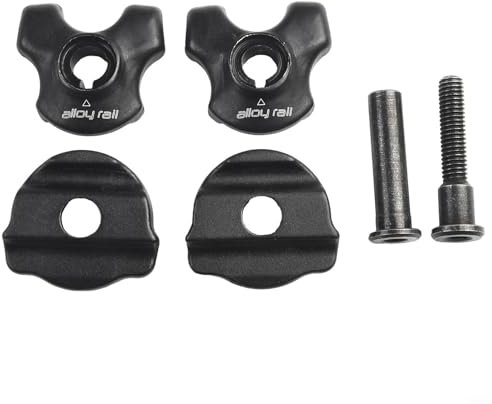EpheyFIF Morsetto reggisella in acciaio nero per guide in carbonio 7 x 9/7 x 7 mm ovale/rotondo clip (7 x 7 mm)