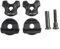 EpheyFIF Morsetto reggisella in acciaio nero per guide in carbonio 7 x 9/7 x 7 mm ovale/rotondo clip (7 x 7 mm)