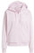 adidas Damen Essentials 3-Stripes Full-Zip Fleece Hoodie, Clear pink/White, XS