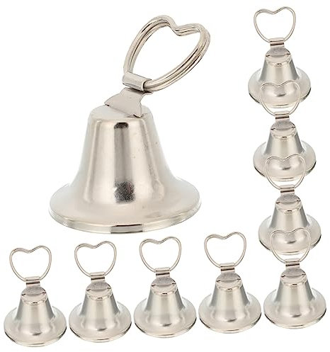 COLLBATH 10 Stück Tischkartenhalter Fotokarten Clip Menüdisplay Bildhalter Menühalter Clip Fotohalter Für Tische Silberne Kussglocke Hochzeitsfotorahmen Notizhalter Aus Metall
