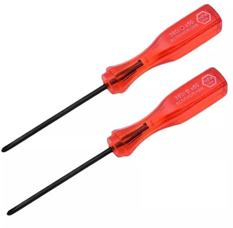 Lot de 2 – Triwing Y & Posi Cross + tournevis, compatibles avec Nintendo Wii DS Gameboy Wii U DSi XL
