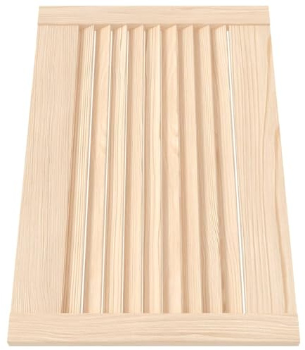 Tidyard Lamellentüren Schranktür Lamellen-Design für Kleiderschrank Küchenschränken und Badezimmerschränken 39,5x59,4 cm Massivholz Kiefer