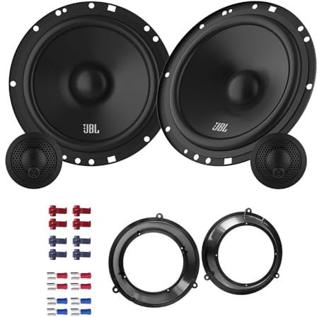 JBL Stage161CFS Lautsprecher mit Einbauset passend für FIAT Panda (169) 2003-2012 Türen vorne 450 Watt 165mm 2 Wege Kompo